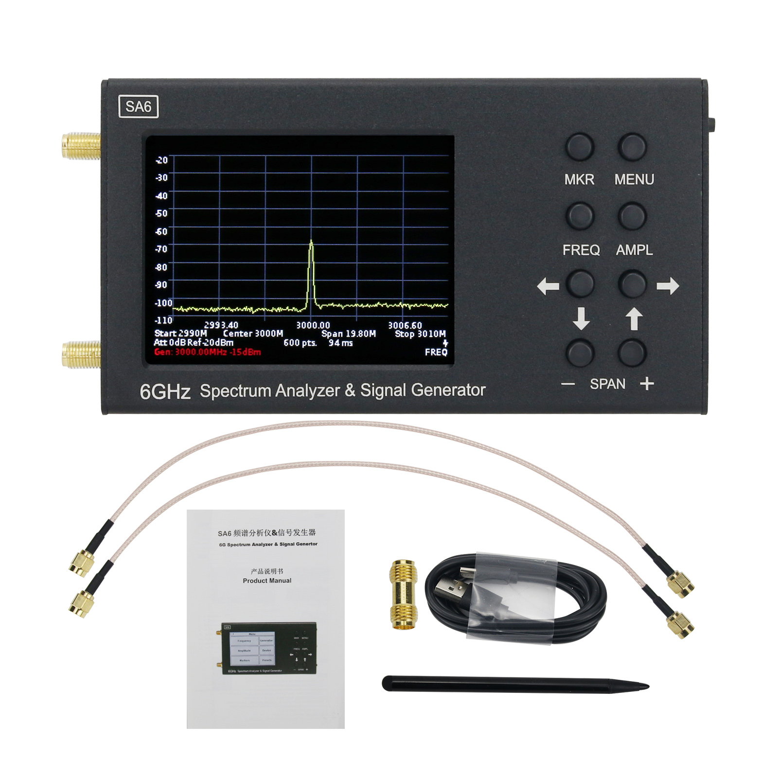 SA6 6GHz Spektrum Analizörü Si - Signal Generator Spectrum Analyzer incelemesi ve fiyatı